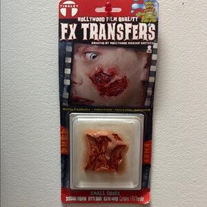 FX Transfers Small Gouge Halloween makeup apply with water application